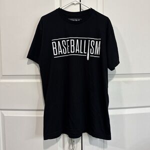Baseballism Black Short Sleeve Tee
